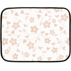 Floral Pattern Double Sided Fleece Blanket (mini) 