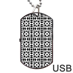 Pattern Dog Tag Usb Flash (two Sides) by Valentinaart