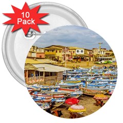 Engabao Beach At Guayas District Ecuador 3  Buttons (10 pack) 