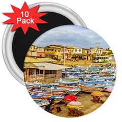 Engabao Beach At Guayas District Ecuador 3  Magnets (10 Pack)  by dflcprints