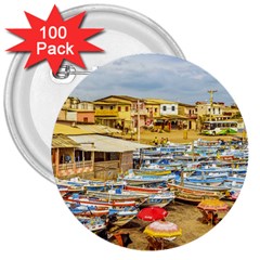 Engabao Beach At Guayas District Ecuador 3  Buttons (100 Pack)  by dflcprints