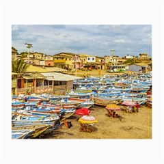 Engabao Beach At Guayas District Ecuador Small Glasses Cloth by dflcprints