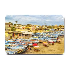 Engabao Beach At Guayas District Ecuador Small Doormat  by dflcprints