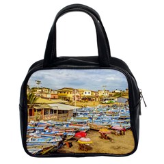 Engabao Beach At Guayas District Ecuador Classic Handbags (2 Sides) by dflcprints