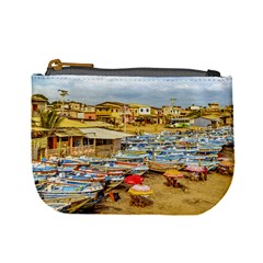 Engabao Beach At Guayas District Ecuador Mini Coin Purses by dflcprints