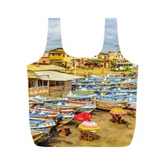 Engabao Beach At Guayas District Ecuador Full Print Recycle Bags (M) 