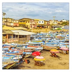 Engabao Beach At Guayas District Ecuador Large Satin Scarf (Square)