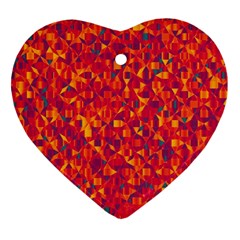 Pattern Heart Ornament (two Sides) by Valentinaart