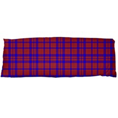 Pattern Plaid Geometric Red Blue Body Pillow Case Dakimakura (two Sides) by Simbadda