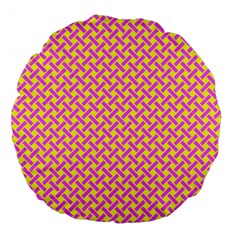 Pattern Large 18  Premium Flano Round Cushions by Valentinaart