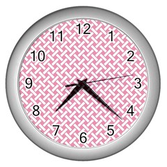 Pattern Wall Clocks (Silver) 