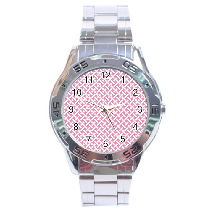 Pattern Stainless Steel Analogue Watch