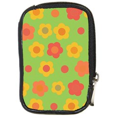 Floral Pattern Compact Camera Cases by Valentinaart