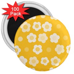 Floral Pattern 3  Magnets (100 Pack)