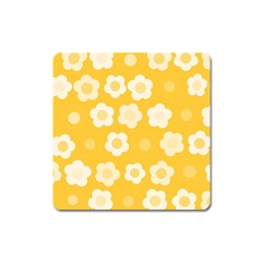 Floral Pattern Square Magnet