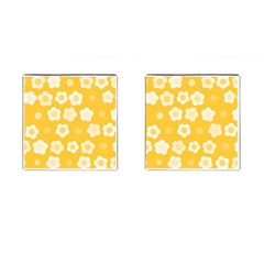 Floral Pattern Cufflinks (square)