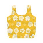 Floral pattern Full Print Recycle Bags (M)  Back