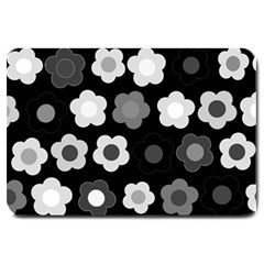 Floral Pattern Large Doormat  by Valentinaart