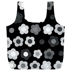 Floral Pattern Full Print Recycle Bags (l)  by Valentinaart