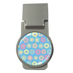 Floral pattern Money Clips (Round)  Front
