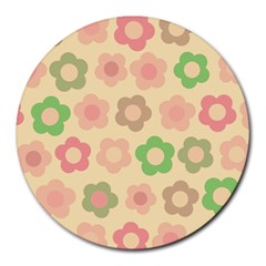 Floral pattern Round Mousepads