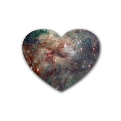 Tarantula Nebula Heart Coaster (4 Pack)  by SpaceShop