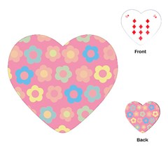 Floral Pattern Playing Cards (heart)  by Valentinaart