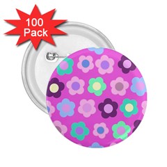 Floral Pattern 2 25  Buttons (100 Pack)  by Valentinaart