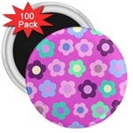 Floral pattern 3  Magnets (100 pack) Front