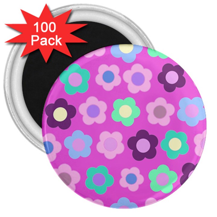 Floral pattern 3  Magnets (100 pack)
