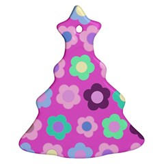 Floral Pattern Christmas Tree Ornament (two Sides)