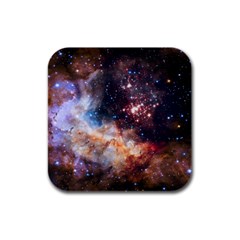 Celestial Fireworks Rubber Square Coaster (4 Pack)  by SpaceShop