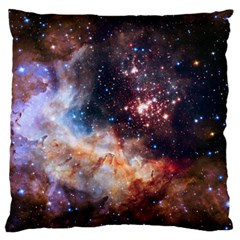 Celestial Fireworks Large Flano Cushion Case (One Side)