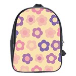 Floral pattern School Bags (XL)  Front