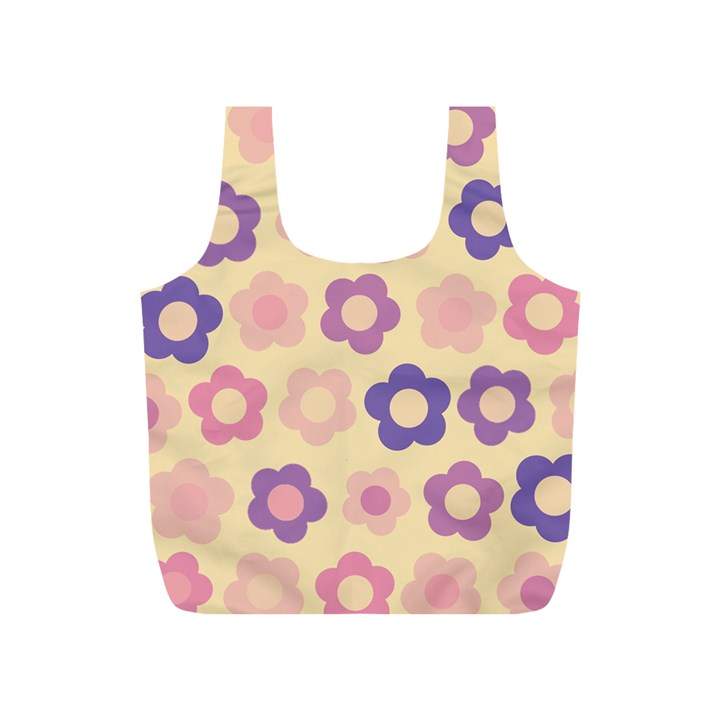 Floral pattern Full Print Recycle Bags (S) 