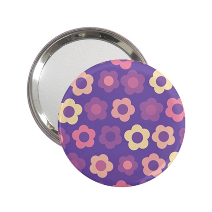 Floral pattern 2.25  Handbag Mirrors