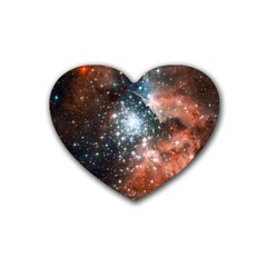 Star Cluster Rubber Coaster (heart)  by SpaceShop