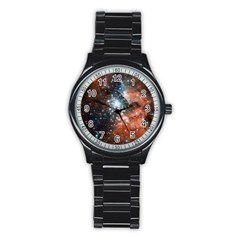 Star Cluster Stainless Steel Round Watch by SpaceShop