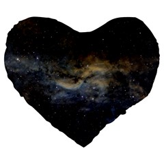 Propeller Nebula Large 19  Premium Heart Shape Cushions by SpaceShop