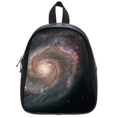 Whirlpool Galaxy And Companion School Bags (small)  by SpaceShop