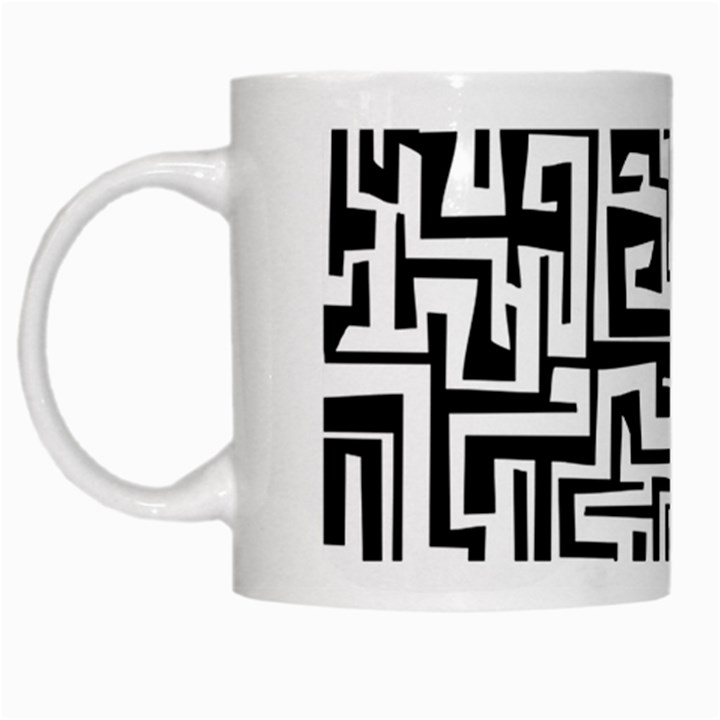 Pattern White Mugs