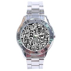 Pattern Stainless Steel Analogue Watch by Valentinaart