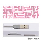 Pink pattern Memory Card Reader (Stick)  Front