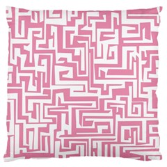 Pink Pattern Large Flano Cushion Case (one Side) by Valentinaart