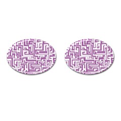 Pattern Cufflinks (oval)