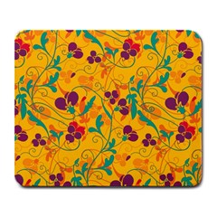 Floral Pattern Large Mousepads by Valentinaart