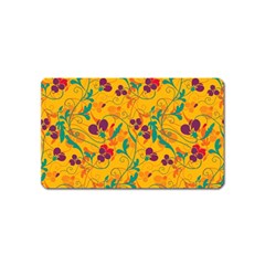 Floral Pattern Magnet (name Card) by Valentinaart