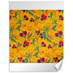 Floral Pattern Canvas 12  X 16   by Valentinaart