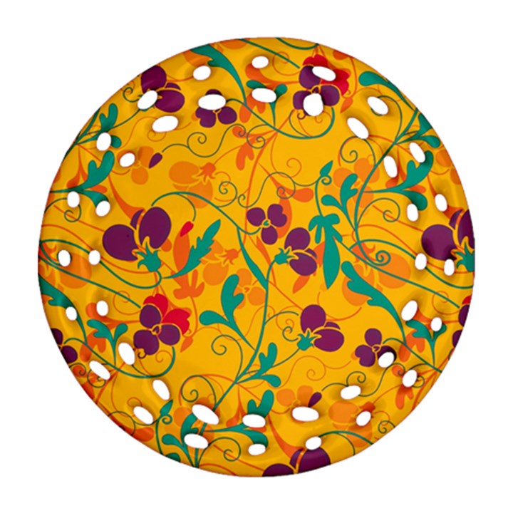 Floral pattern Ornament (Round Filigree)