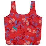 Floral pattern Full Print Recycle Bags (L)  Front